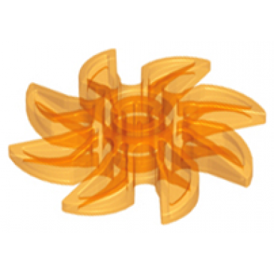 trans-orange propeller 8 blade 5 diameter