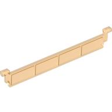 trans-orange garage roller door section without handle