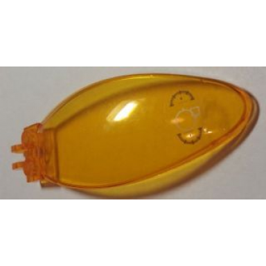 trans-orange windscreen 9 x 3 x 1 2 3 bubble canopy with crosshairs overlapping square and side scopes pattern sticker - set 8635