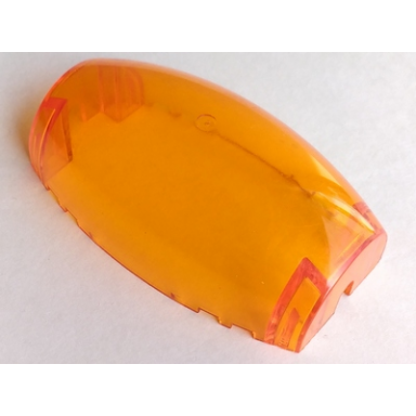 trans-orange windscreen 10 x 6 x 3 bubble canopy double tapered