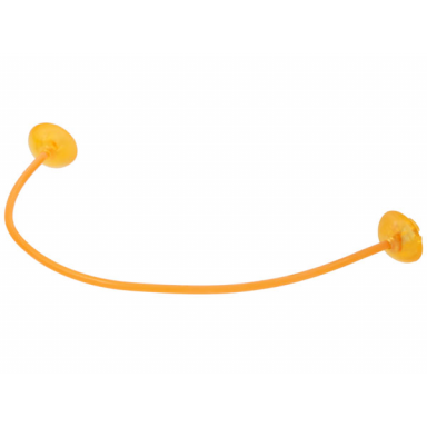 trans-orange clikits cord jelly string 96mm with 2 trans-light orange caps top attachment