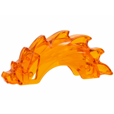 trans-orange power burst curved with dragon head and spines