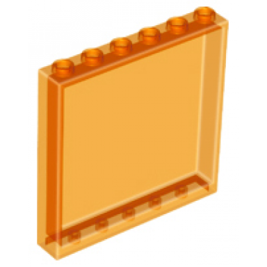 trans-orange panel 1 x 6 x 5