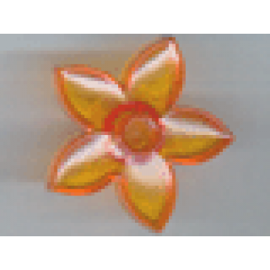 trans-orange duplo plant flower with stud