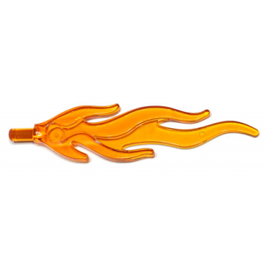 trans-orange wave rounded straight large with bar end flame