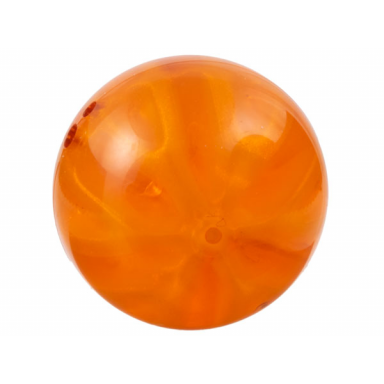 trans-orange ball hard plastic 19mm d with molded satin trans-clear slotted inner ball pattern ninjago dragon power element