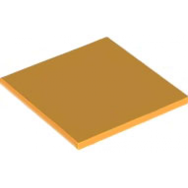 bright light orange tile 6 x 6 with bottom tubes