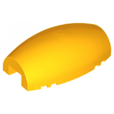 bright light orange windscreen 10 x 6 x 3 bubble canopy double tapered with square front cutout