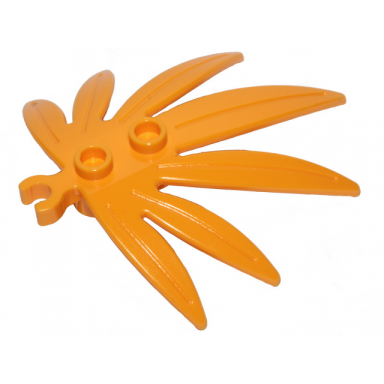 bright light orange plant leaves 6 x 5 swordleaf with open o clip thick