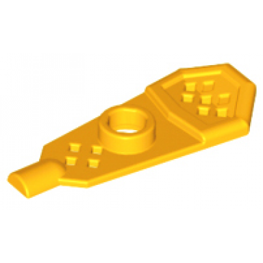 bright light orange minifigure footgear snowshoe - short front end