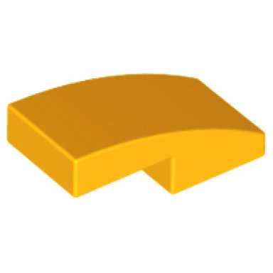 bright light orange slope curved 2 x 1 x 2 3