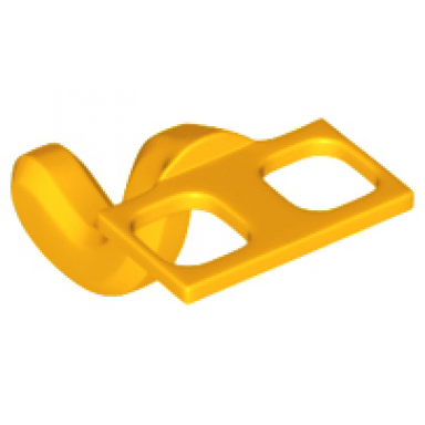 bright light orange minifigure costume tail cat