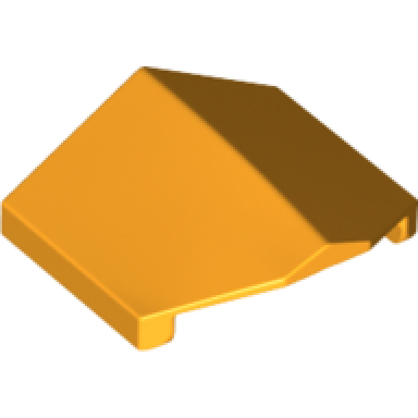 bright light orange slope curved 33 2 x 2 double inverted