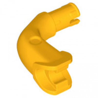 bright light orange arm and hand long with pin - horizontal grip
