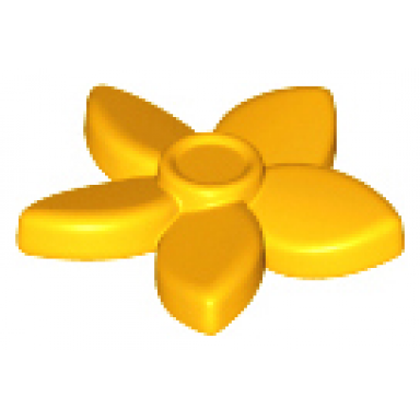 bright light orange friends accessories hair decoration flower with pointed petals and small pin