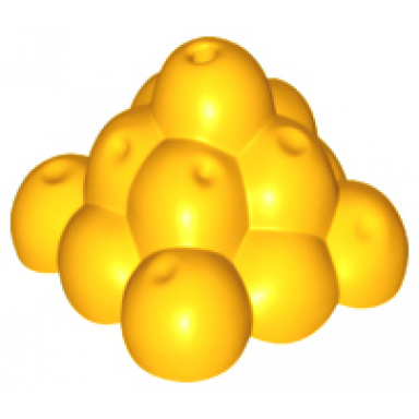 bright light orange duplo fruit pyramid - round bottom tube