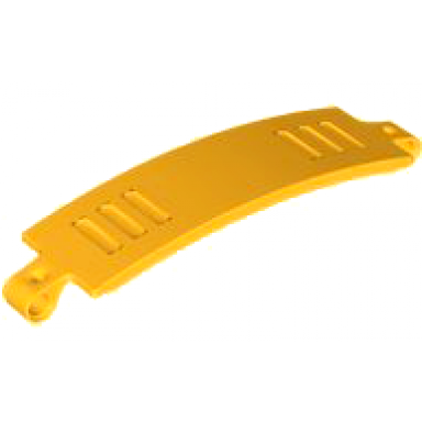 bright light orange technic panel curved 3 x 13