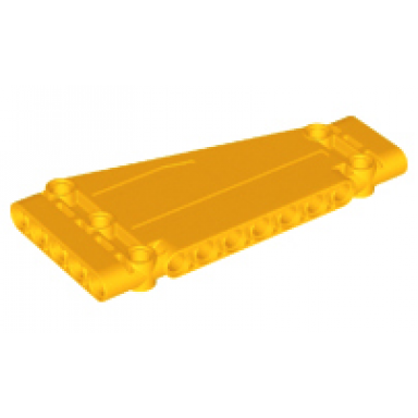 bright light orange technic panel plate 5 x 11 x 1 tapered