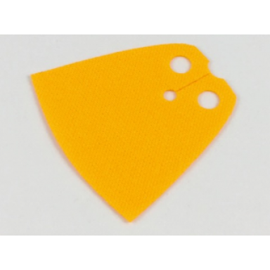 bright light orange minifigure cape cloth standard - spongy stretchable fabric - 3.9cm height