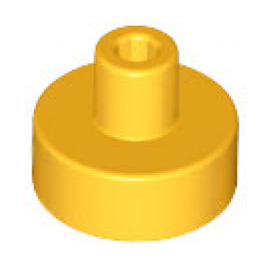 bright light orange tile round 1 x 1 with bar and pin holder