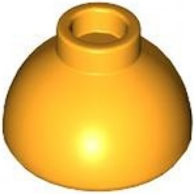 bright light orange brick round 1 1 2 x 1 1 2 x 2 3 dome top