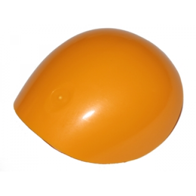 bright light orange large figure armor round smooth
