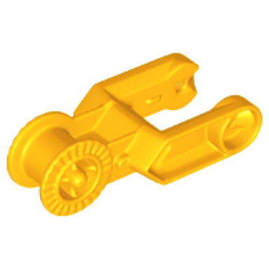 bright light orange duplo digger bucket arm double with locking ring