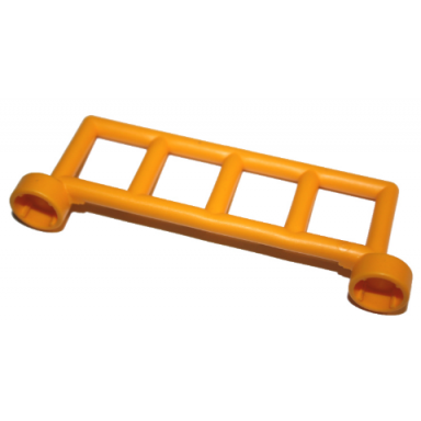 bright light orange duplo fence 1 x 6 x 1 1 2 railing with 5 posts