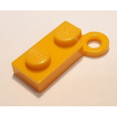 bright light orange hinge plate 1 x 4 swivel base