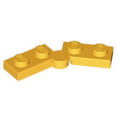 bright light orange hinge plate 1 x 4 swivel 2429 2430