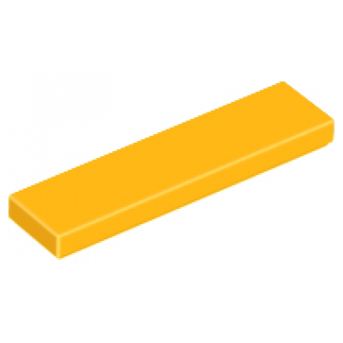 bright light orange tile 1 x 4