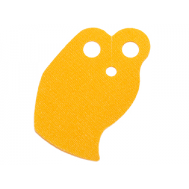 bright light orange minifigure cape cloth angled