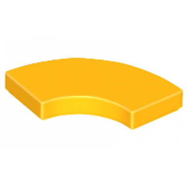bright light orange tile round corner 2 x 2 macaroni