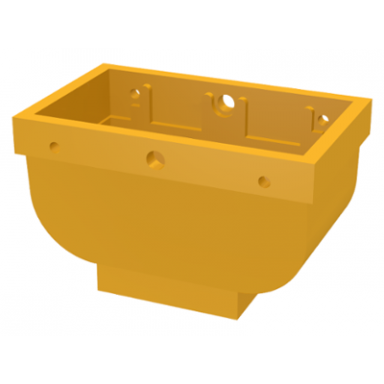 bright light orange belville utensil basket