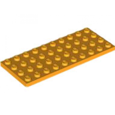 bright light orange plate 4 x 10