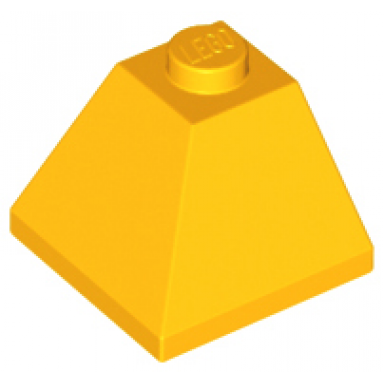 bright light orange slope 45 2 x 2 double convex corner
