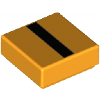 bright light orange tile 1 x 1 with black stripe pattern brickheadz minion jumpsuit sleeve