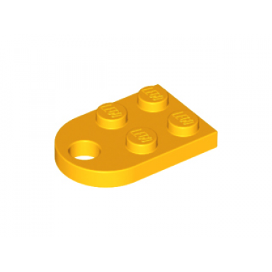 bright light orange plate modified 2 x 3 with hole