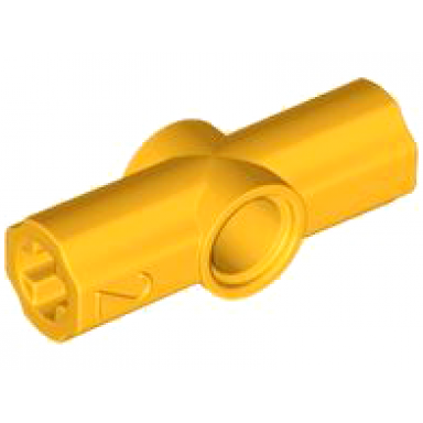 bright light orange technic axle and pin connector angled 2 - 180 degrees