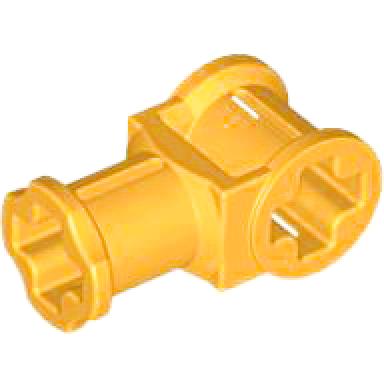 bright light orange technic axle connector with axle hole