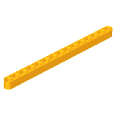 bright light orange technic liftarm thick 1 x 15