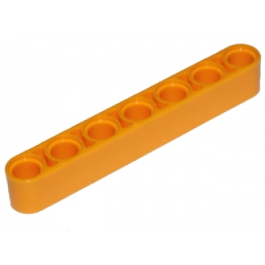 bright light orange technic liftarm thick 1 x 7