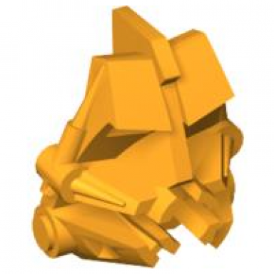 bright light orange bionicle head connector block 3 x 4 x 1 2 3