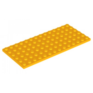 bright light orange plate 6 x 14