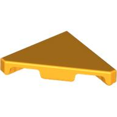 bright light orange tile modified 2 x 2 triangular