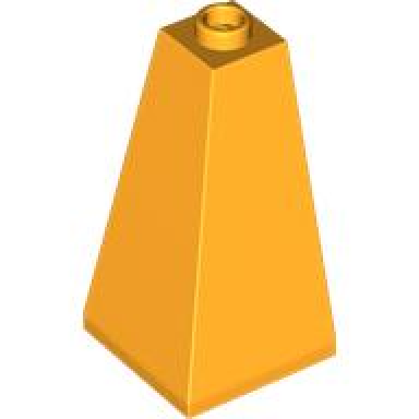 bright light orange slope 75 2 x 2 x 3 double convex