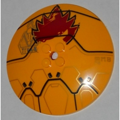 bright light orange dish 8 x 8 inverted radar with tivan and 28mb golden drone pattern
