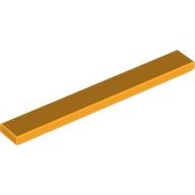 bright light orange tile 1 x 8