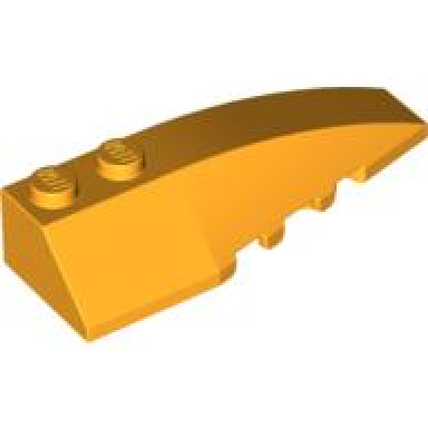 bright light orange wedge 6 x 2 right
