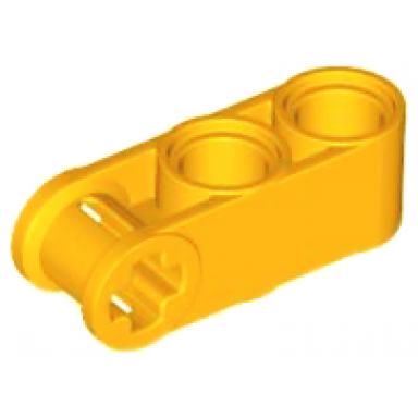 bright light orange technic axle and pin connector perpendicular 3l with 2 pin holes